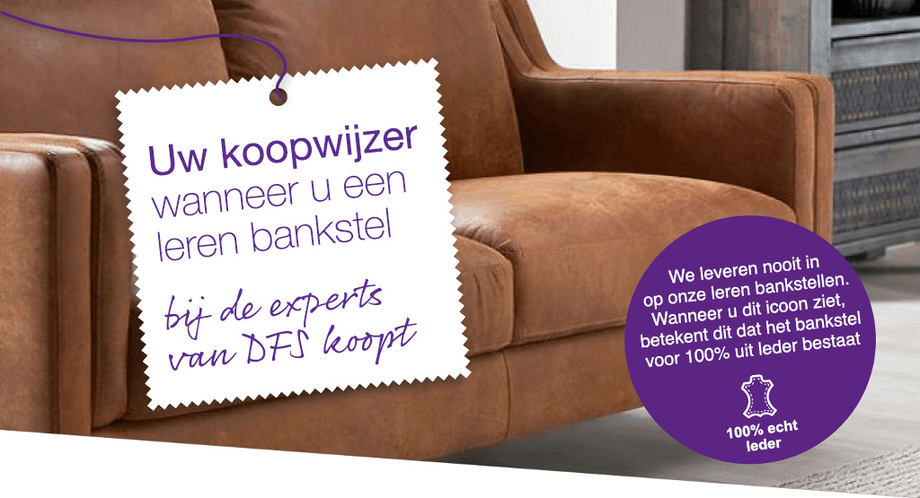 Uw koopwijzer wanneer u een leren bankstel bij de experts van DFS koopt