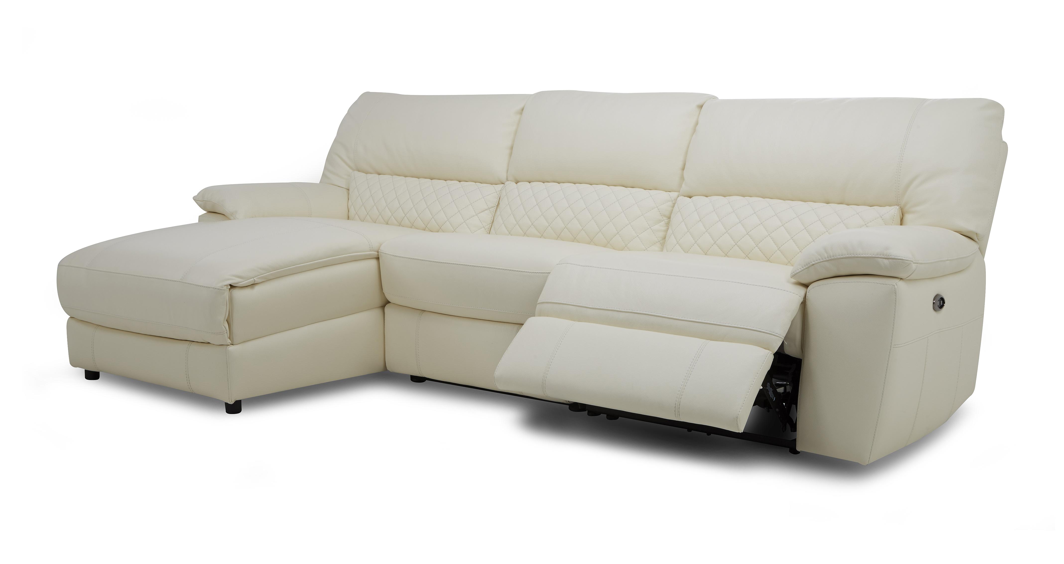 Grid Option F Leather and Leather Look Left Hand Facing Chaise End