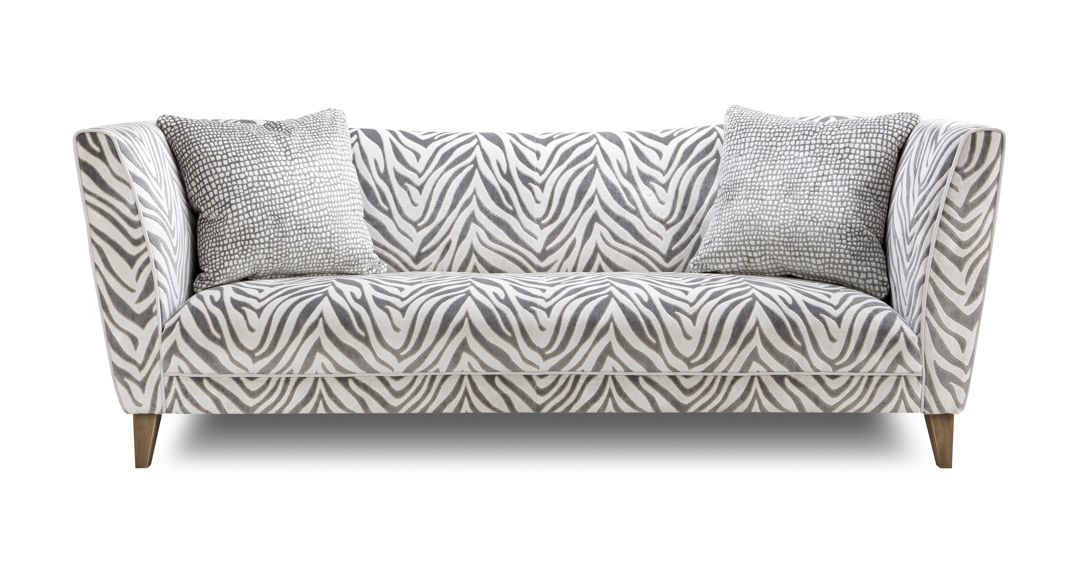 Hampton Tiger Pattern 4 Seater Sofa Madagascar DFS Ireland