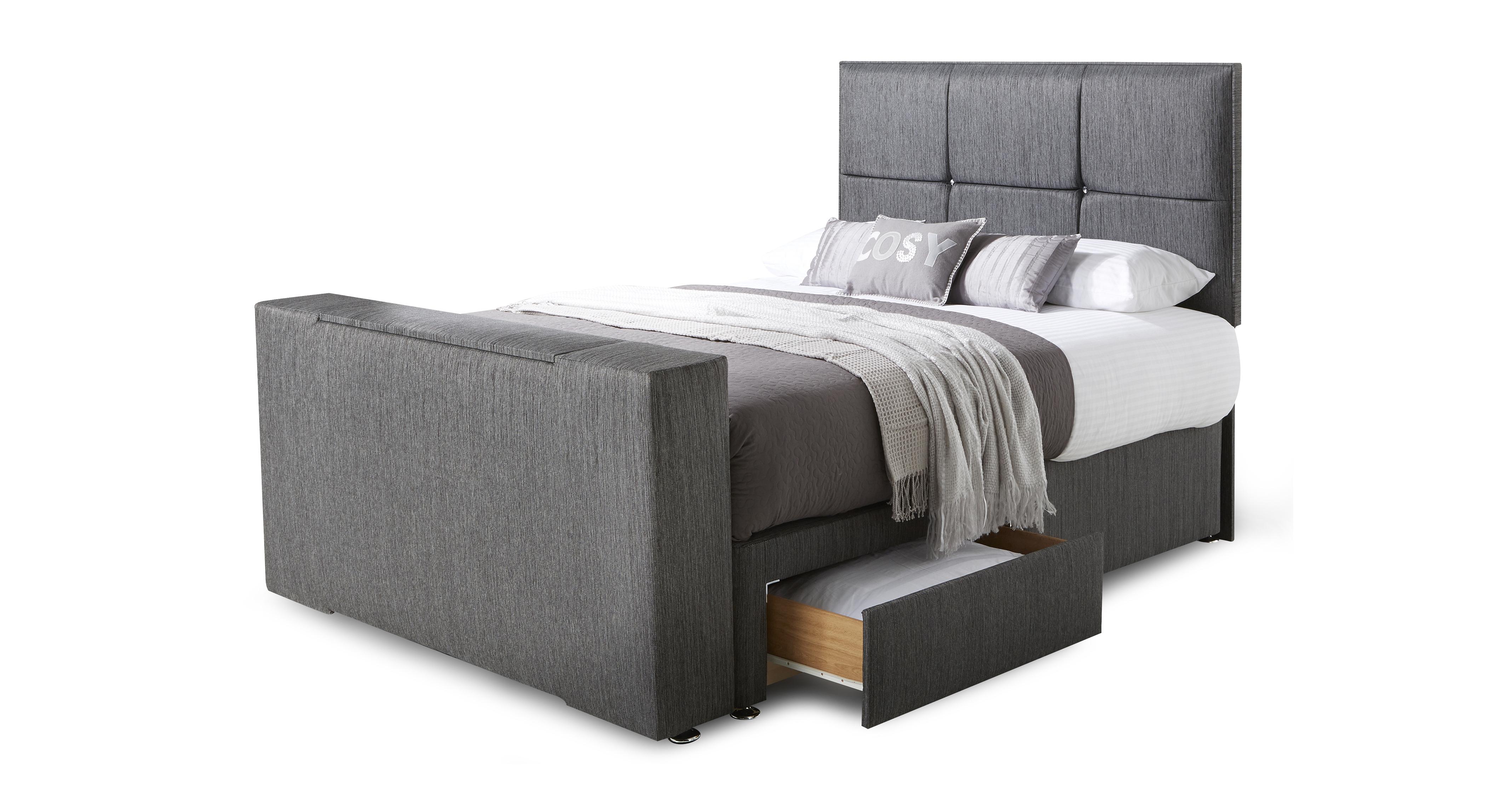 Inspire King Continental 4 Drawer TV Bed DFS Ireland