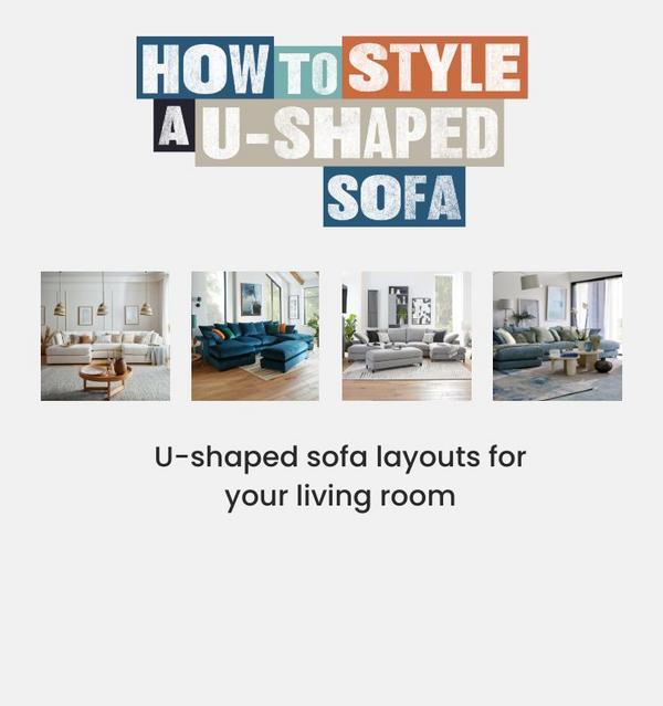U-shaped sofa buying guide with layout guide