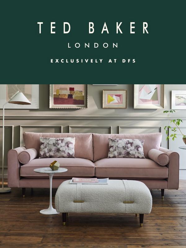 Ted Baker Highgate sofa chair and footstool
