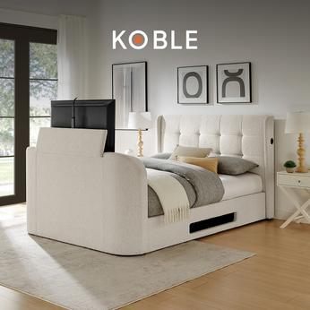 Cream Koble TV bed