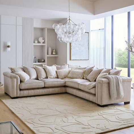 cream corner sofa