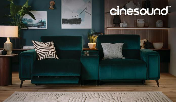 Football room decor with cinesound