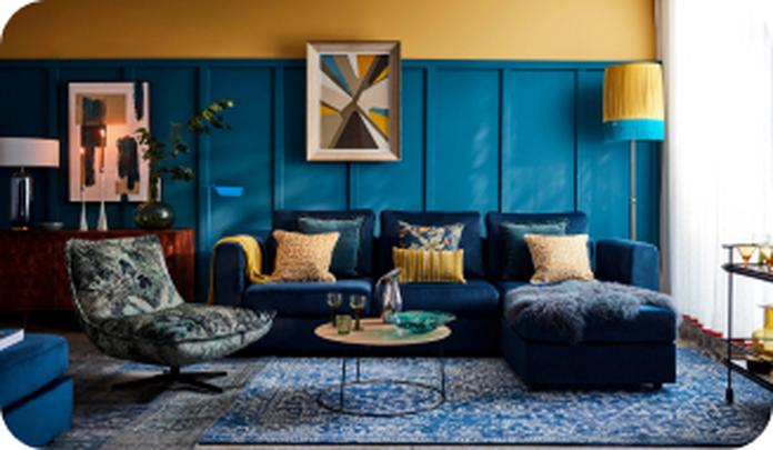 Colour drenching trend with sofables