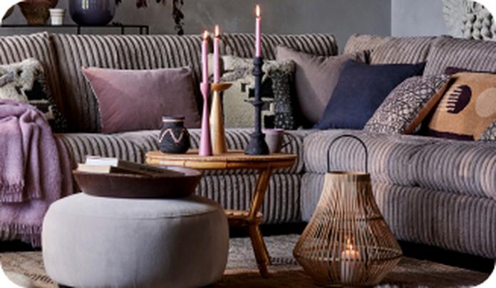 Slow living trend with candles