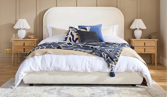 White bedroom ideas with Calliope bed