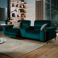 Cinesound Showcase cinema sofa in Teal velvet