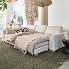Large white sofa bed