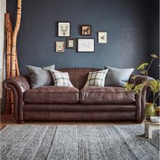 football room decor with loch leven leather sofa