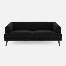 Aurelia black 3 seater sofa