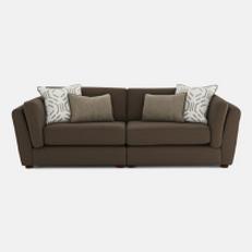 Ada brown 3 seater sofa