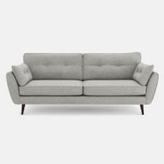 Zinc boucle grey 4 seater sofa