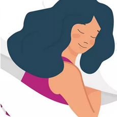illustration of a person sleeping
