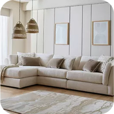 cream corner sofa