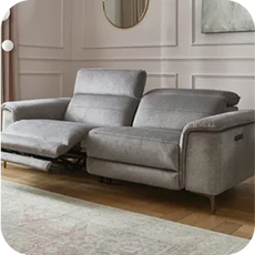 cream recliner sofa