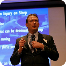 David Lee giving a presention