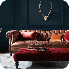 brown leather chesterfield sofa 