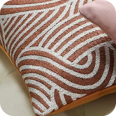 geometric patterned scatter cushion