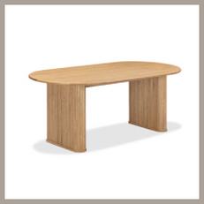 Modern dining room ideas with cosma oak table