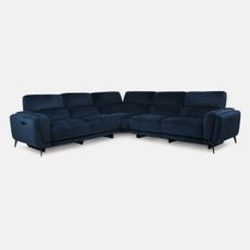 San Antonio velvet corner recliner