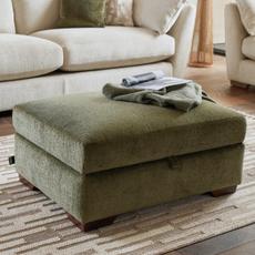 olive green living room ideas with dunstable footstool