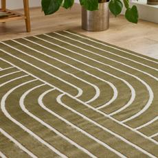 olive green living room ideas with tredby green rug