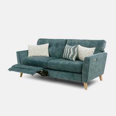 blue recliner sofas