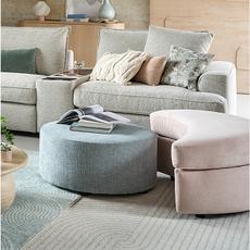 Cresent footstool