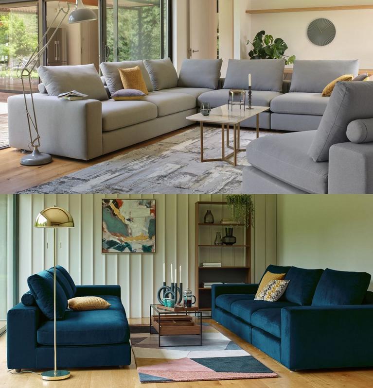 U shaped sofa bed portofino