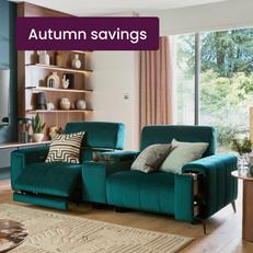 teal showcase sofa in all recliner sofa category