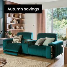 teal showcase sofa in all recliner sofa category
