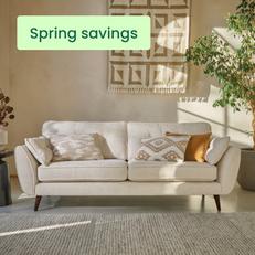 Cream sofa in neutral setting