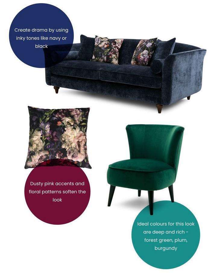 Bougie Blooms Trend Dame sofa Moodboard