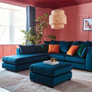 Styling with confidence with plush sofa
