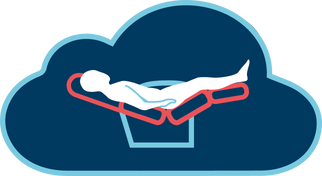 illustration of someone laying flat on a recliner