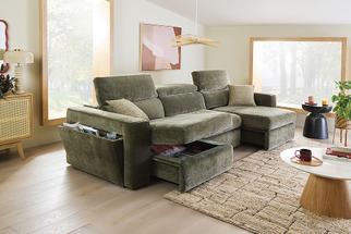 Storeaway Adalee with chaise open