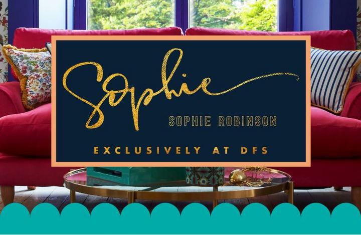Sophie Robinson sofas exclusively at DFS