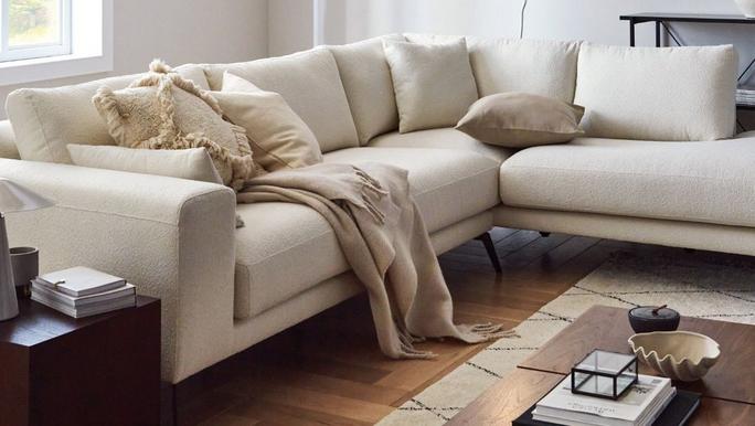 boucle sofa trends lexia corner sofa