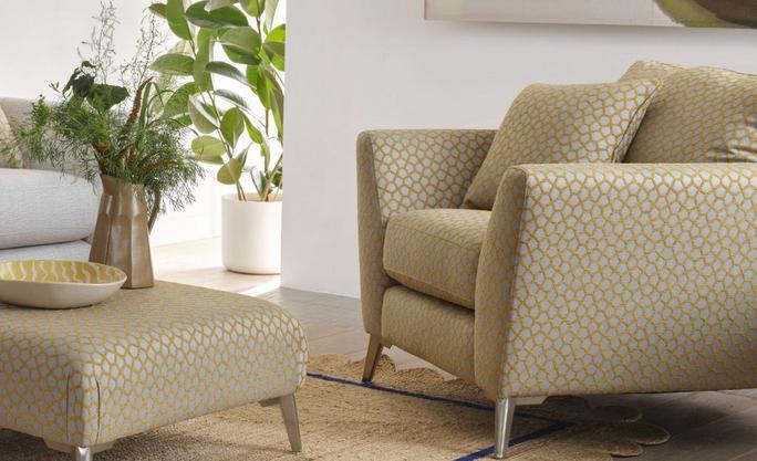 House Beautiful libby armchair and footstool