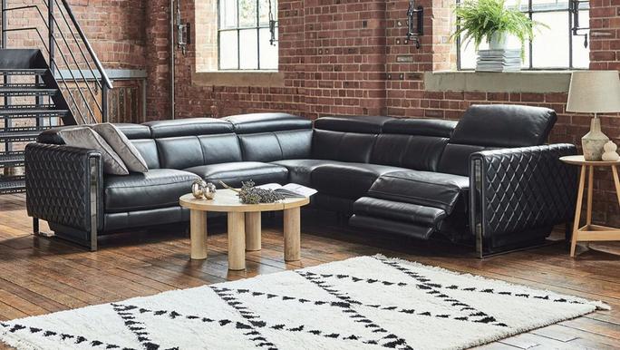 how to style a black sofa with vortex sofa