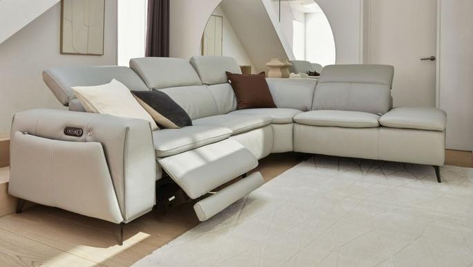 Sectional sofas with recliners and cup holders and store chaise