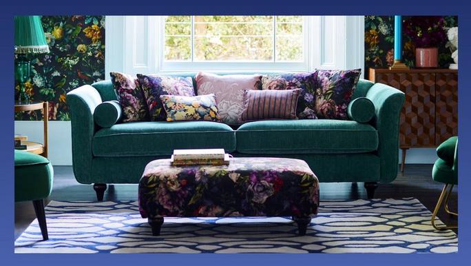 Bougie Blooms Trend with Dame Sofa