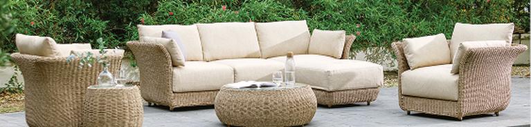 white garden sofa