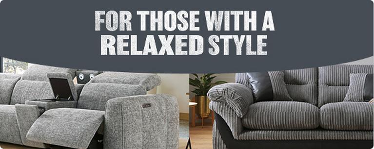Relaxed style sofas 
