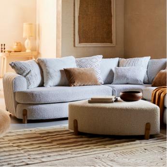 How Britain hosts at home fabric sofas