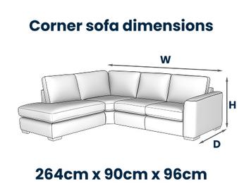 Corner sofa dimensions