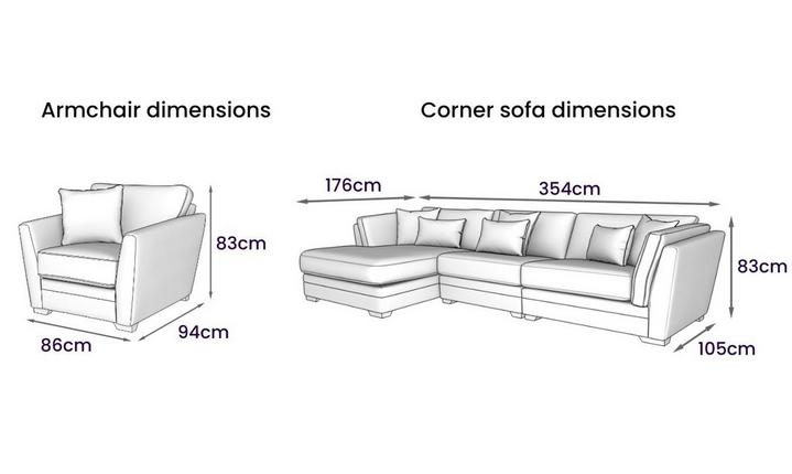 corner sofa measuring guide measurements