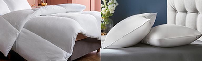 Pillow, duvet and mattress topper